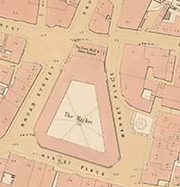 Ground plan of the Market and Town Hall 1852 | Margate History